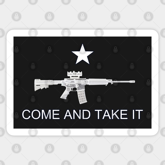 Texas Style "Come and Take It" - AR-15 Sticker by SolarCross